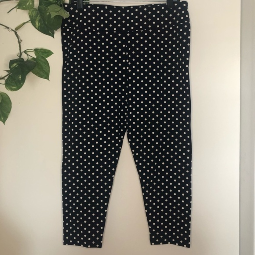 NEW J. Crew Polka Dot Cropped Leggings